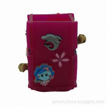Children's Interested Toyed Pen Holder, Made of PVC